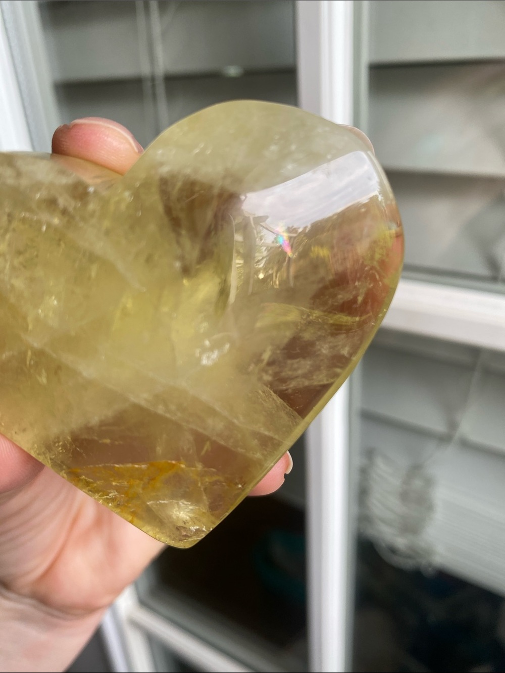 Heart-Shaped Citrine Crystal - Picture 9 of 10